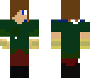 wolfboy29 green shirt and bandage gloves