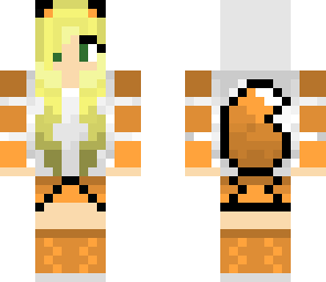 fox girl - orange