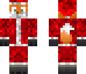 christmas fox whit beard