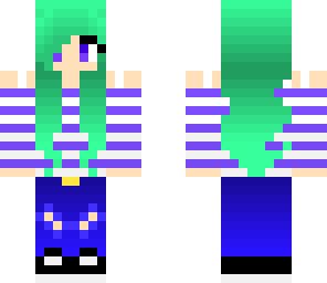teal hair girl hd