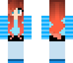 blue outfit