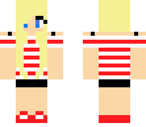 blonde striped shirt girl