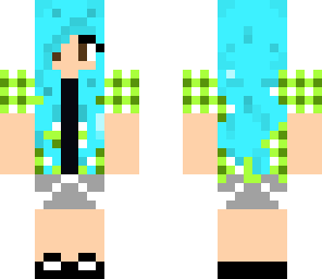 brightly coloured girl