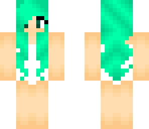 green bathingsuit girl