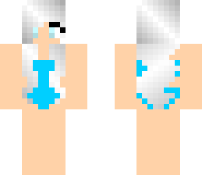 white bathingsuit girl