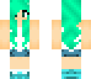 green hair girl