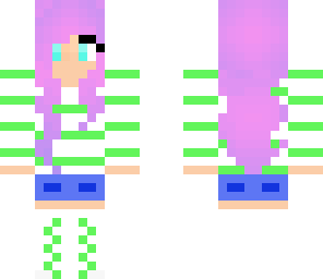 striped girl