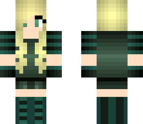 green futuristic girl