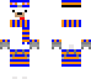 orange polar bear