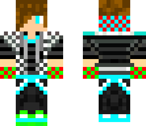 cool teenager with colors