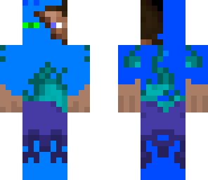 blue enderman steve