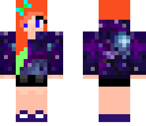 galaxy girl with red hair