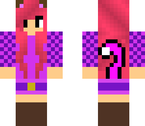 pink 'n' purple cat girl