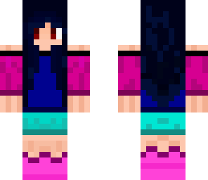sexy blue haired girl
