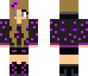 brown purple girl
