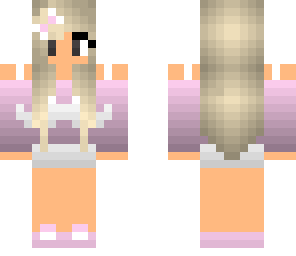 pink moustache girl