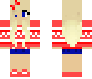 red christmas jumper girl