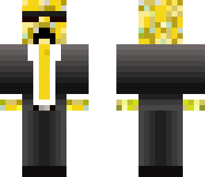 yellow creeper in suit