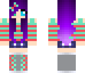 dark purple haired girl