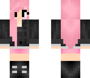 pink haired beauty