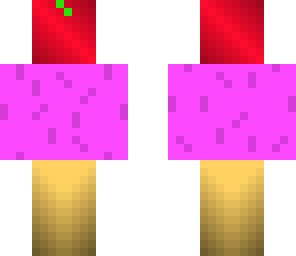 ice cream with a cherry on top