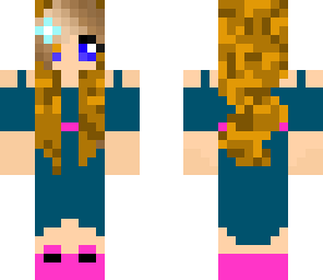 blue dress girl