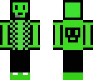 green neon skeleton guy