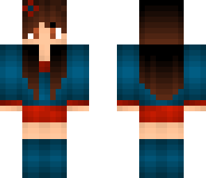 blue and red girl