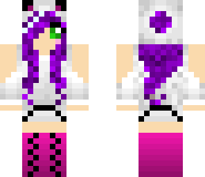 purple haired girl edit