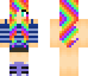 rainbow cute girl