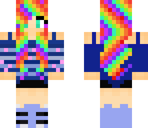 new rainbow cute girl
