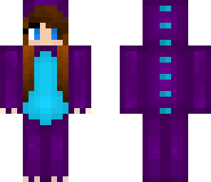 blue and purple dino girl