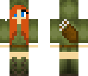archer girl with red hair