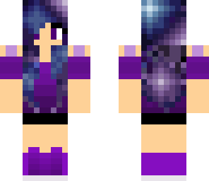 purple cool girl
