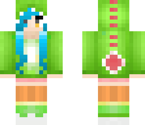 dino girl blue hair