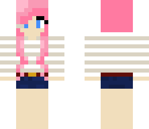 cute pink haired girl