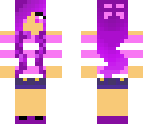 striped pink girl