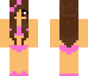 swimming girl pink