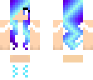 girl with blue hair