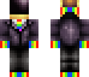 rainbow daftpunk with headphones