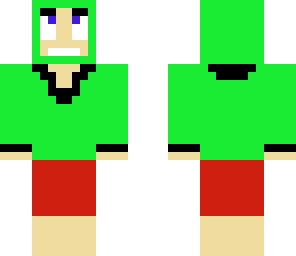 green hoodie
