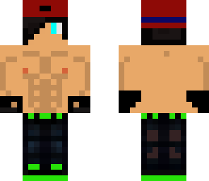 man with muscles and cap
