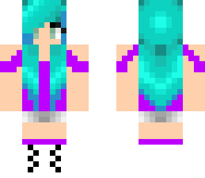 blue haired girl 