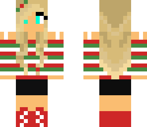 christmas mistletoe girl