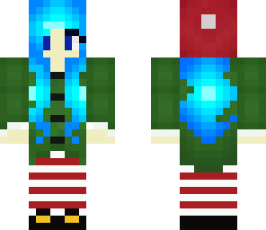 edited christmas elf girl