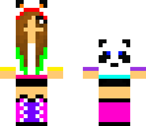 rainbow panda girl