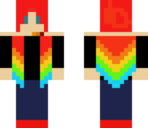rainbow hair girl