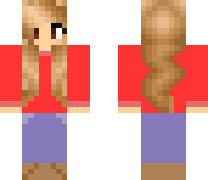 girl with magenta sweater and brown hair and eyes