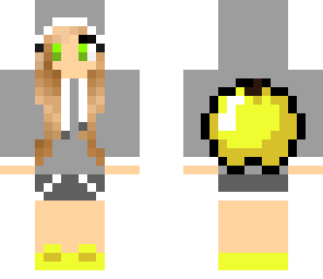 gold apple girl