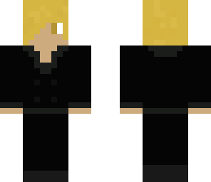 teen in a black suit